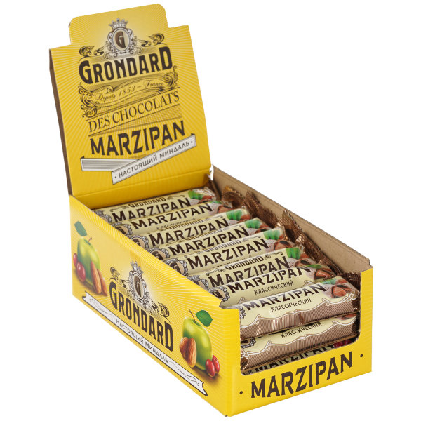 №1 TM Grondard     (9389) Батончики глазированные Марципановые Классика, (24шт по 50г)      в Туле