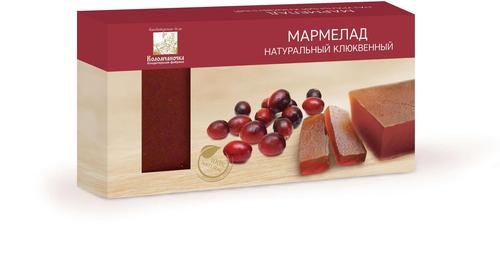 №2 Мармелад пластовый 210г клюквенный в Туле