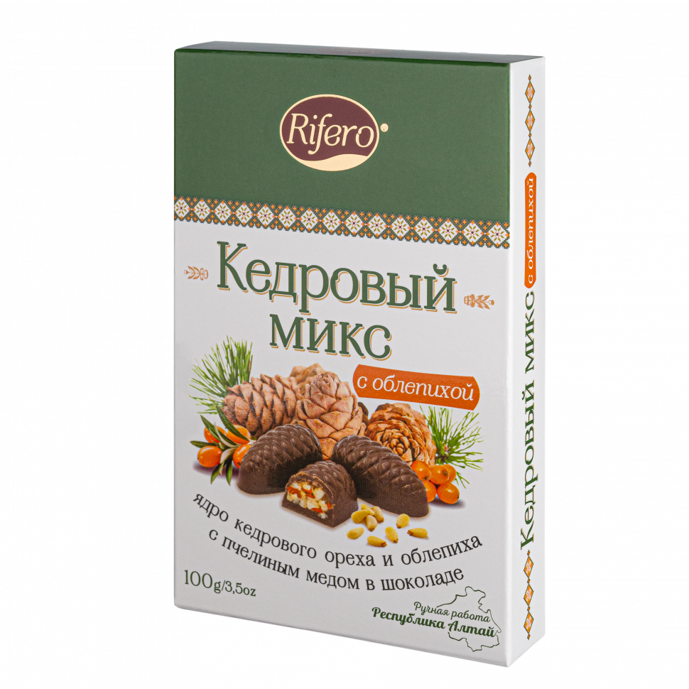  Риф и ко Конфеты "Кедровый микс ОБЛЕПИХА" 100г      в Туле
