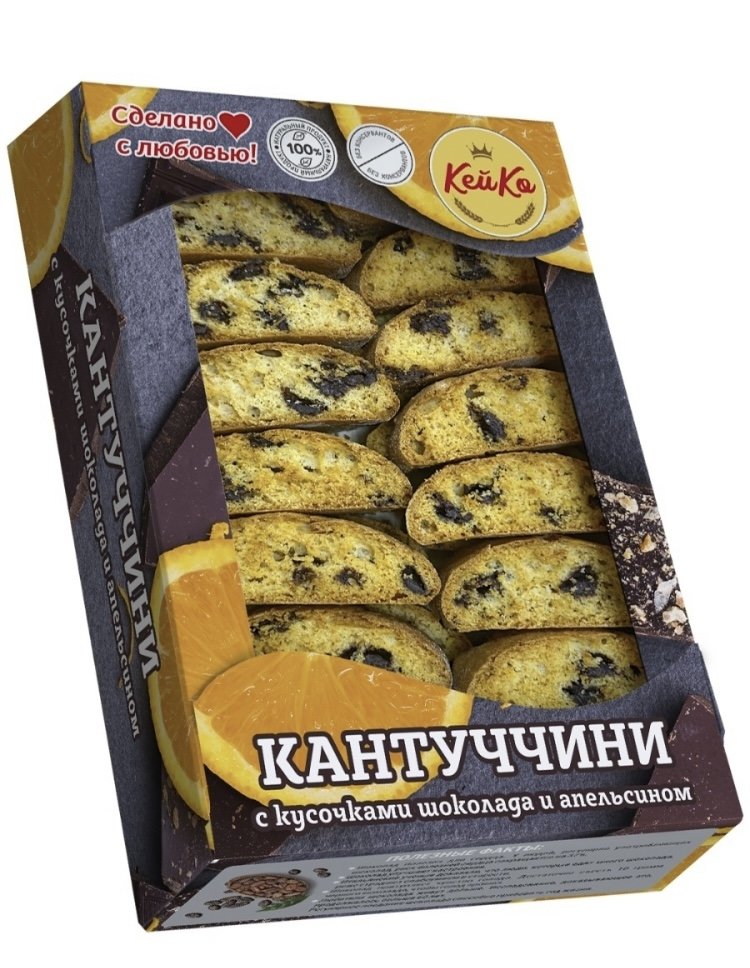 Кей Ко Кантуччини с кусочками шоколада и апельсином, 200г   в Туле